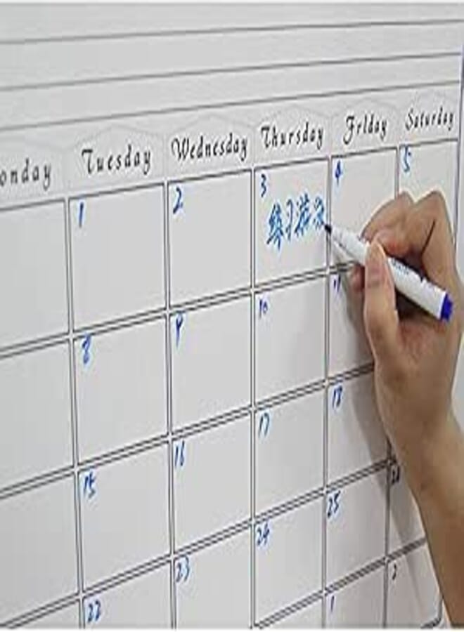 30x42cm Month Planner Calendar MEMO Wall Sticker Kids Play Study Room Decorations
